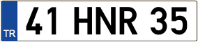 Truck License Plate